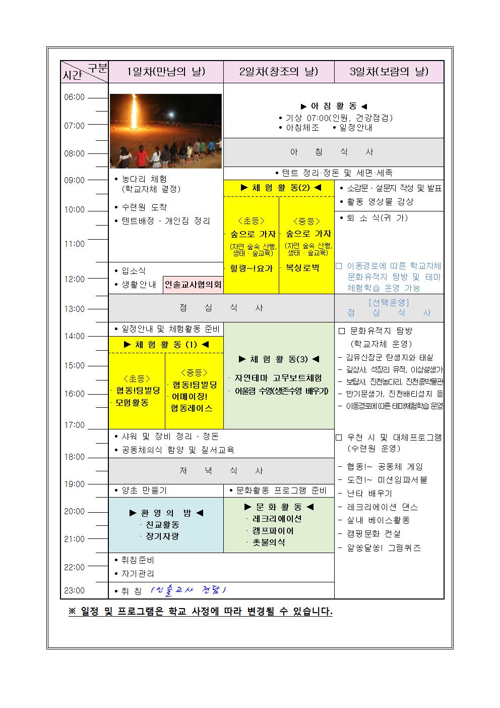 2019. 학생 야영수련활동_스쿨뱅킹 자동이체 안내002